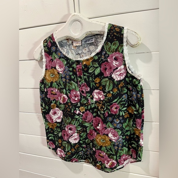 JESSICA SPORT vintage floral sleeveless top - L - Picture 7 of 8